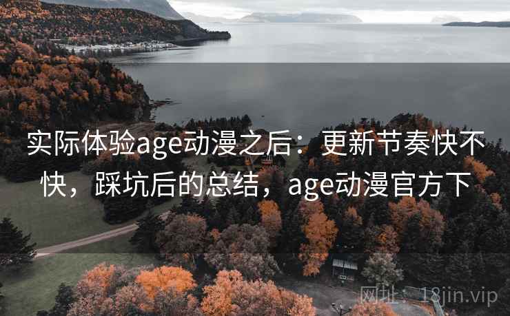 实际体验age动漫之后：更新节奏快不快，踩坑后的总结，age动漫官方下