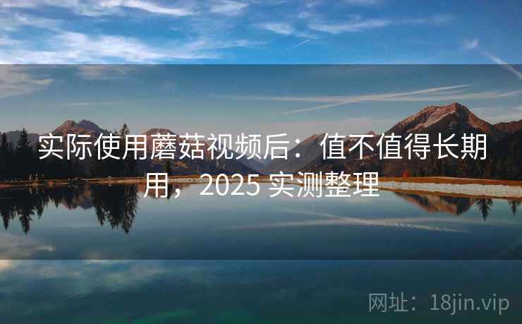 实际使用蘑菇视频后：值不值得长期用，2025 实测整理