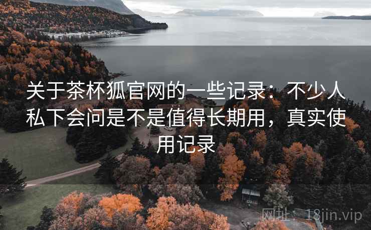 关于茶杯狐官网的一些记录：不少人私下会问是不是值得长期用，真实使用记录