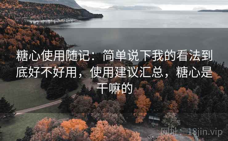糖心使用随记：简单说下我的看法到底好不好用，使用建议汇总，糖心是干嘛的